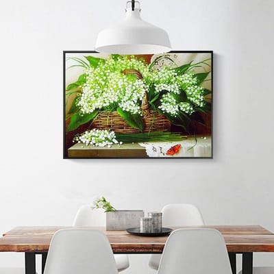 Diamant borduurwerk compleet diamant schilderij accessoires bloem diamant kunst foto van steentjes 20X30CM black