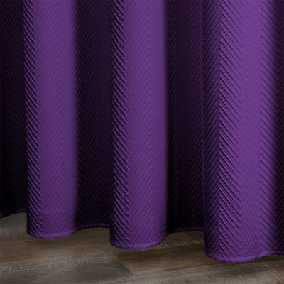 Blauw bloemenpatroon met golvende rand – douchegordijn van 100% polyester, waterdichte stof, badgordijn voor badkamerinrichting,180x200cm