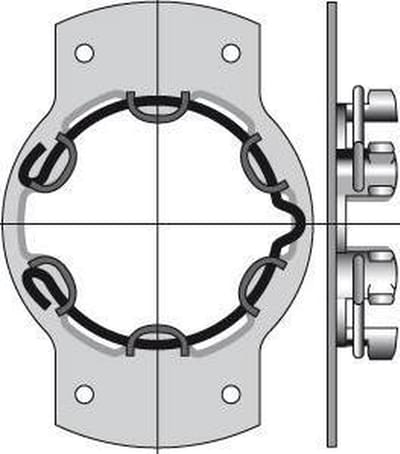 Motorsteun voor Somfy rolluik motoren