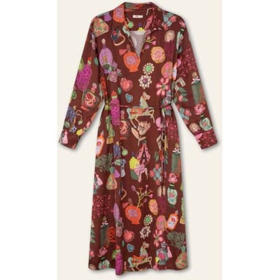 Oilily Dione Jurk- maat36 Hot Chocolate