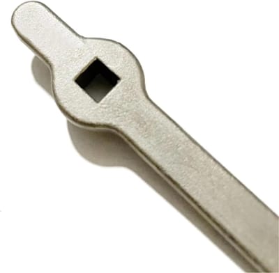 Radiator Sleutel - Ontluchtingssleutel - Radiatoren Ontluchten - Verlengd Handvat - 70 mm - Zilverkleurig