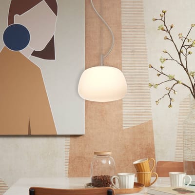 it's about RoMi Hanglamp Sapporo - Wit - 25x25x24cm - Modern - Hanglampen Eetkamer, Slaapkamer, Woonkamer
