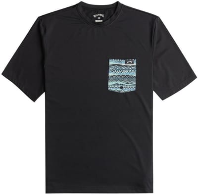 Billabong Team Pocket Uv Korte Mouw T-shirt Zwart S Man