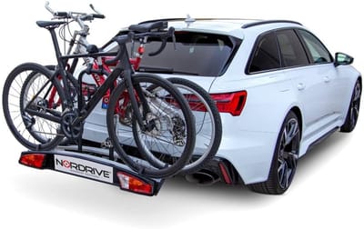 Fietsendrager voor trekhaak - Geschikt voor 2 fietsen met kantelsysteem en 360° draaibare armen