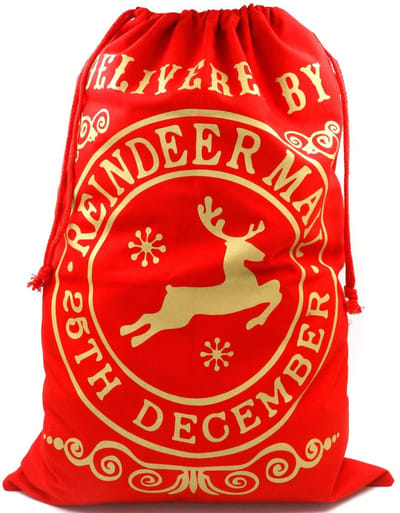 Dailygoody - Santa Sack Extra Large - Kerst Geschenkzak - Grote Capaciteit - Rood - Trekkoord - Feestelijke Verpakking - Perfect voor Cadeaus