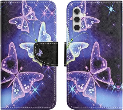 Coverup Hoesje - Geschikt voor Samsung Galaxy A17 / A26 Hoesje - Coverup Book Case - Vlinders