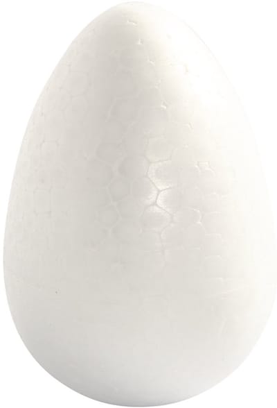 Eieren, H: 12 cm, wit, 5 stuk/ 1 doos