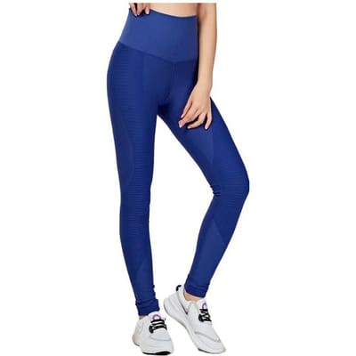 Leggings de Yoga Nike Zoned Sculpt Tight Couleur Unie Leggings Femme Bleu 725154-495 S blue