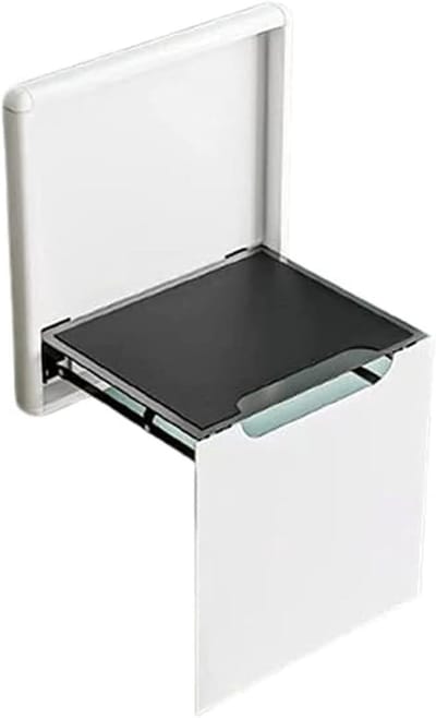 Opvouwbare Kruk - Wandstoel Douche - Ruimte Besparen - Ultradun Ontwerp - Tot 100 kg - Zilver