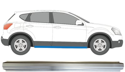 Reparatie dorpel voor Nissan Qashqai 2007-2013 / Links = Rechts (symmetrisch)