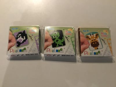 SET 3 PIXELHOBBY MEDAILLONS ORKA-DINO-GIRAF