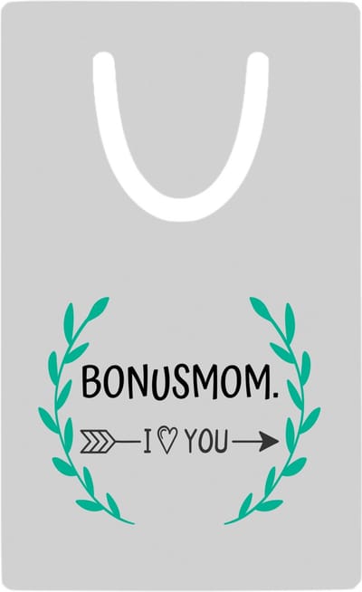 Hacebo® - bonusmom I love you metalen boekenlegger - Mama - de liefste bonusmoeder - Moeder cadeautjes - moederdag - verjaardag - geschenk - kado Bladwijzer boekenleggers - 7.6 cm x 5cm
