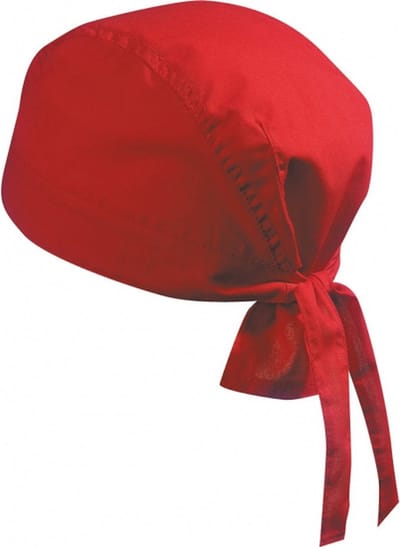 Myrtle Beach Hoofd bandana/zonnepet - 1x - rood - voor volwassenen - zonbescherming