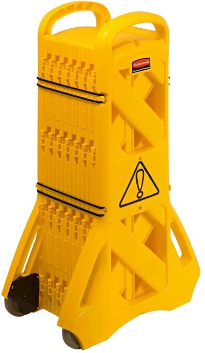 Rubbermaid mobiele afzetting 4 meter geel PE