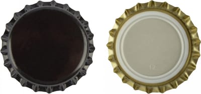 Kroonkurken Zwart 26 mm (verpakt per 100 stuks)
