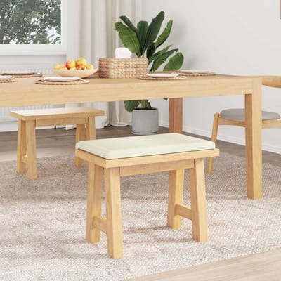 vidaXL - Bankkussen - corduroy - Crèmekleurig - Diepte - 35 - cm