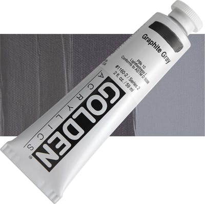 Golden Heavy Body Acrylverf Serie 2 | Graphite Gray (1160-2) 59 ml