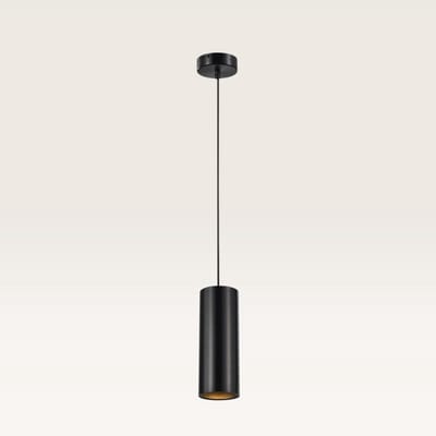 Lusenz - hanglamp spot - Zwart - GU10 Fitting - Dimbaar - Hoogte verstelbaar - Voor woonkamer, gang, slaapkamer, zolder en hal - Plafondlamp - Moderne hangspot