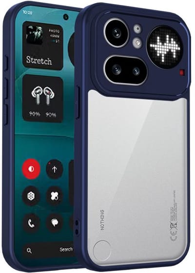 Telestore - Telefoonhoesje geschikt voor de Nothing Phone 4a Pro -blauw back cover hoesje back case - Armor hybrid TPU hoesje - Hard siliconen