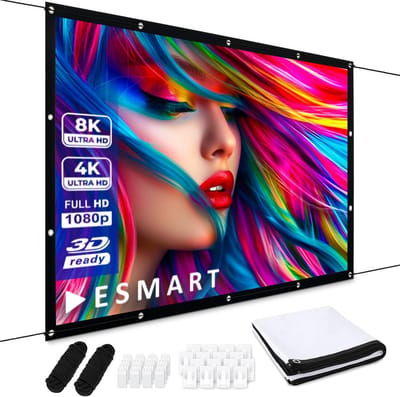 Spanscherm voor Projector 120 Inch (266x149 cm) 16:9 HD 4K Compatibel