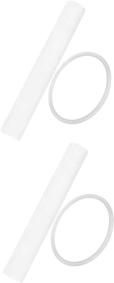 Klankschaal Stokken - Meditatie Hamer - Ontspanning Geluid - Handgemaakt Schapenvacht - 20 cm Lengte - Wit