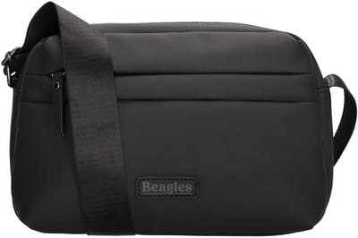 Beagles Nara Schoudertas Dames - Crossbodytas met verstelbare schouderband - Tas van Nylon en Polyester met ritssluiting - Zwart