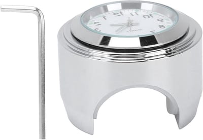 Ronde Motorrijders Klok voor Stuur, Waterdichte en Luminous Horloge voor 7/8in-1in Handvat, Universeel Ontwerp voor Motoren en Fietsen