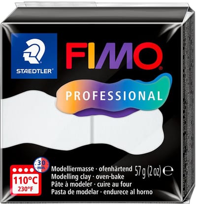 FIMO professional - ovenhardende boetseerklei - blok 57 gr - wit