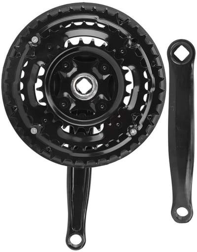 Dailygoods- Fiets Crankset 170mm - 24/34/42 Tanden - Vierkante Crank - Geschikt voor 21/24/27 Versnellingen - Duurzaam Materiaal - Efficiënt Fietsen