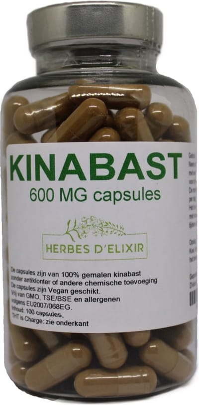Herbes D'elixir Kinabast capsules - 600 mg - Vegan - Voedingssupplement - 100 capsules
