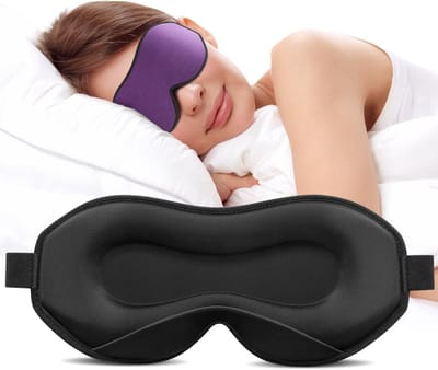 Dailygoods- Slaapmasker 3D - Zacht/Ademend Oogmasker - Lichtblokkerend - Verstelbare Riem - Voor Heren/Dames - Ideaal voor Reizen