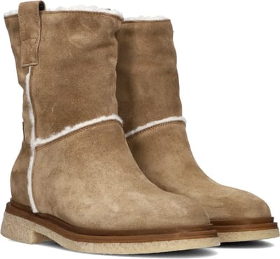 Notre-V 07-3304 Enkelboots - Enkellaarsjes - Dames - Beige - Maat 38