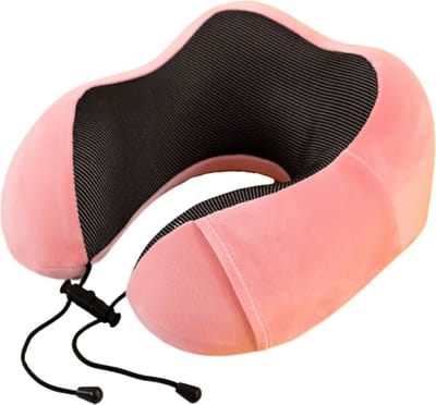 Bovista Reiskussen - Nekkussen - Travel Pillow - Vliegtuig - Auto - Neck Pillow - Travel - Kampeer Kussen - Roze