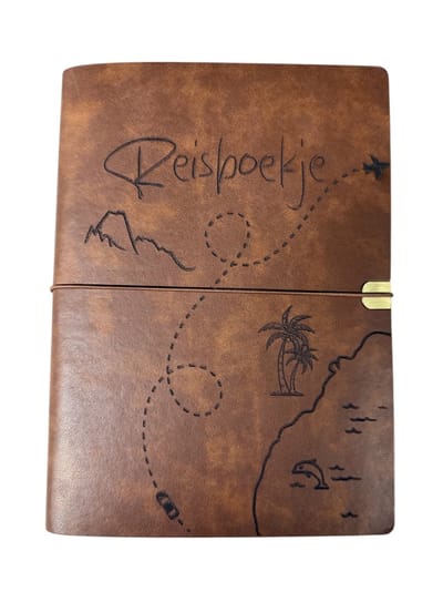 Reisboekje - Reisdagboek - Travel journal - Reisboeken - Reis journal - Boek reizen - Reisdagboek volwassenen - Reisdagboek kinderen - Reisdagboek kind - Reis dagboek - Travel notebook - Reisdagboek leer - Travel journal notebook - Kerstcadeau - Sint