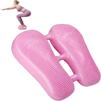 Opblaasbare voetmassager met kneding, compressie - Shiatsu fitnesstrapplank voor voetbalans, pedaaltrainer voor thuis/kantoor - Voetpuntmassagehulpmiddel