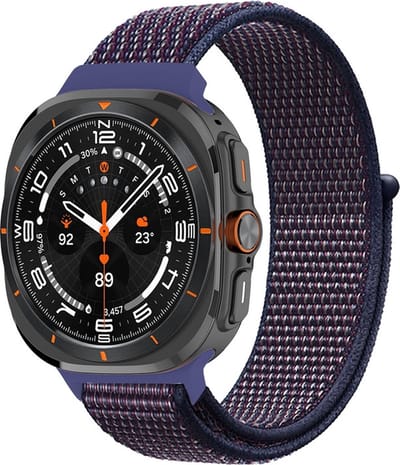 Nylon bandje - geschikt voor Samsung Galaxy Watch Ultra (47mm) / Ultra 2025 (47mm) - indigo