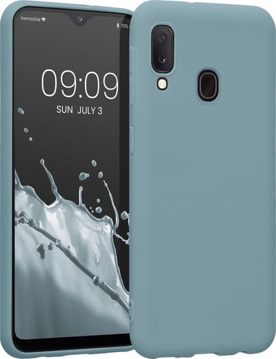 kwmobile telefoonhoesje geschikt voor Samsung Galaxy A20e - Hoesje voor smartphone - Back cover in Arctische nacht