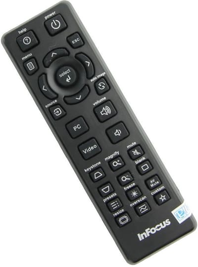 Afstandsbediening geschikt voor de INFOCUS IN3914 - xxxxxxxAxxx SERIAL beamer, vervangt HW-NAVIGATOR-4 / J8947-0319-00