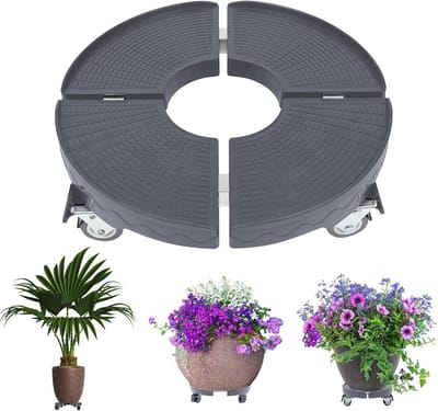 Verstelbare Plantenroller met Wielen - Ø 39-52 cm - Mobiele Bloempotstandaard (300 kg)