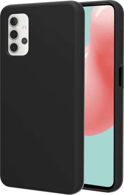 Azuri Samsung Galaxy A32 hoesje - Siliconen backcover - Zwart