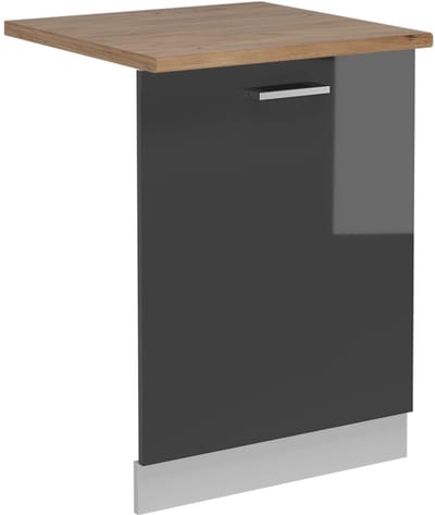Vicco R-Line Vaatwasserfrontpaneel – 60 cm, WB Eik Antraciet Hoogglans