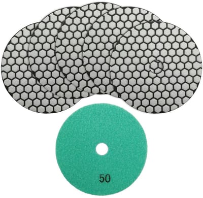 Diamant Polijstpads - Slijpschijven - Stenen Polijsten - Droog Gebruik - 115 mm 6 stuks - Niet gespecificeerd