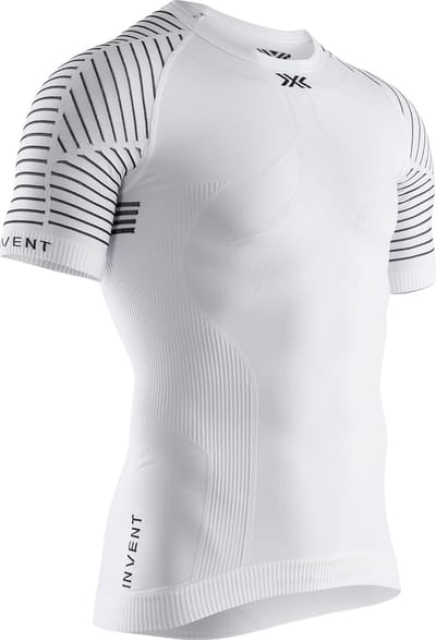 X-Bionic Invent 4.0 Sportshirt Korte Mouwen Heren - Arctic White/Dolomite Grey - Maat XXL