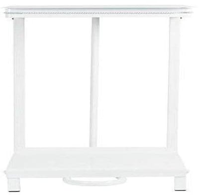 Zakkenhouder Afvalbak - Afvalemmer Voetpedaal - Hygiënisch Afval Beheren - Duurzame Staalconstructie - 88cm Hoog - Wit