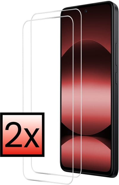 Screenprotector - 2 Stuks - Geschikt voor Xiaomi Redmi Note 14 5G - Extra Sterk - Beschermglas - Gehard Glas - Tempered Glass - Screen Protector - Bescherm Cover
