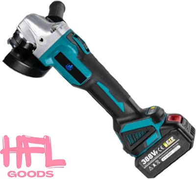 HFL Goods Borstelloze Haakse Slijper - 4 Versnellingen - 125 MM - 18 V Batterij