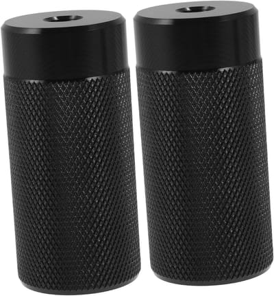 Fietssteunen - Achterpedalen - Extra passagiers - Aluminiumlegering - 8cm Lengte - Zwart