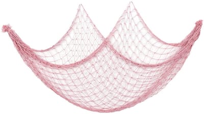 Dailygoods- Visnet Decoratief - Wanddecoratie - Maritieme Thema - Fotomuur Achtergrondhanger - Katoen - 100 x 200 cm