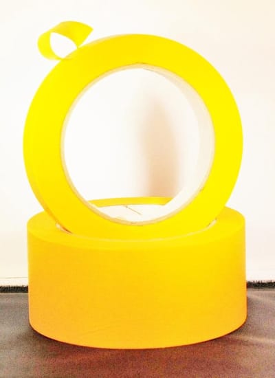 Gele Merk Afplaktape GOLD, br. 50 mm x l. 50 mt, verkoop / prijs per 2 rol