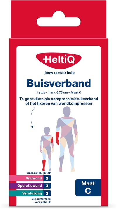 Heltiq Buisverband 1m x 6.75cm maat C 1 Stuks
